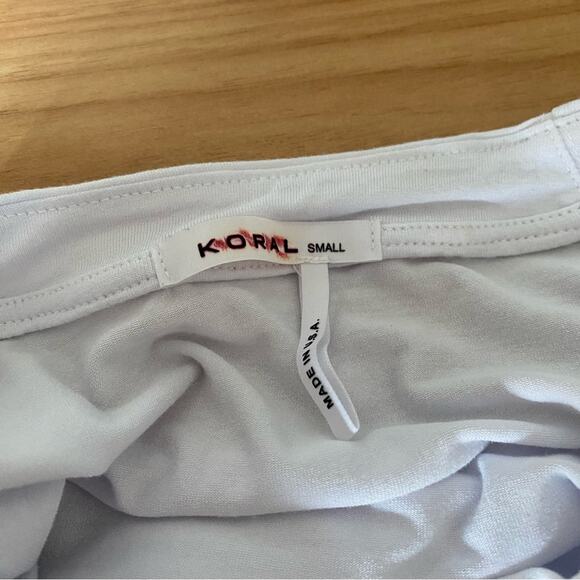 Koral Activewear Zoe Brisa Crew Neck Casual Active Workout Colorblock LS Top - Picture 4 of 8